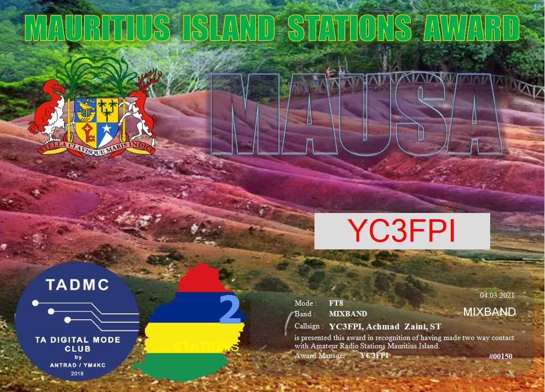Mauritius Island Stations Award